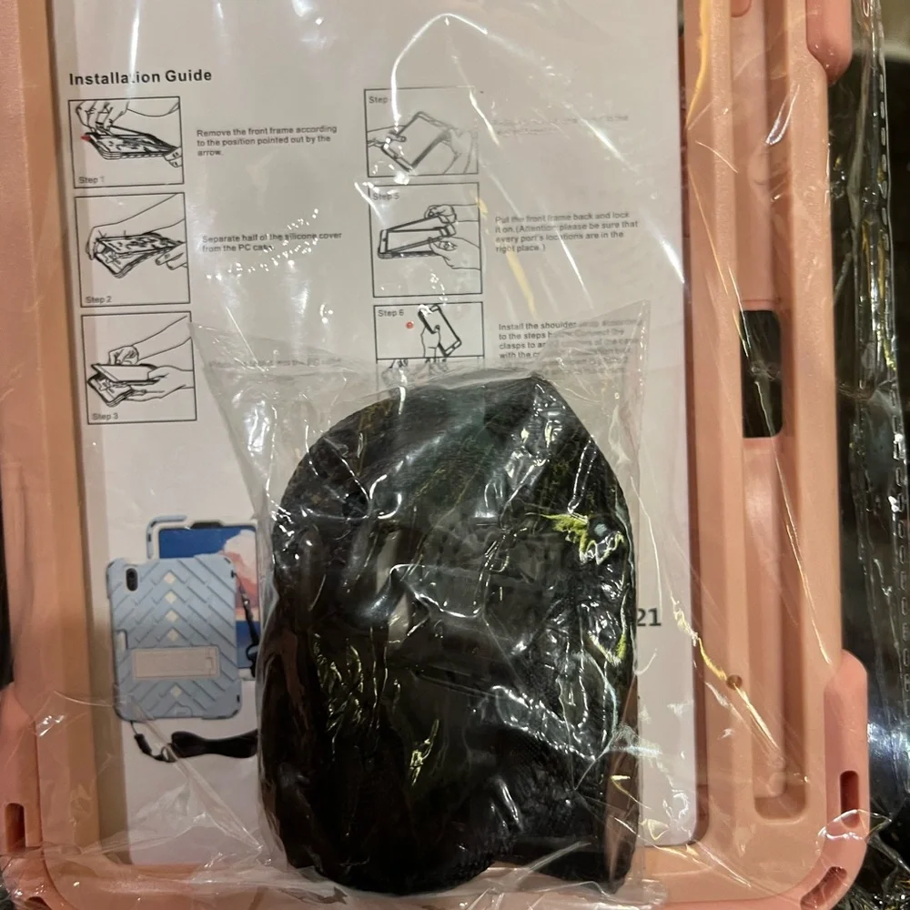 For IP Mini6 8.3 2021 case with strap and kick stand